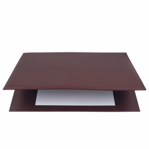 Sottomani doppio in similpelle - marrone scuro - 48 x 32cm - City Time