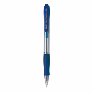 Penna a sfera a scatto Supergrip - punta media 1,0mm - blu - pilot
