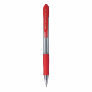 Penna a sfera a scatto Supergrip - punta media 1,0mm - rosso - pilot