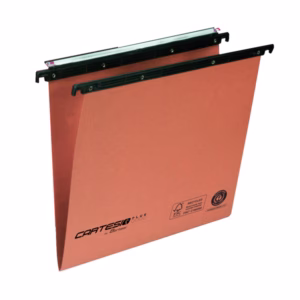 Cartella sospesa Cartesio Plus - cassetto - interasse 39 cm - fondo V - 37x25 cm - arancio - Bertesi