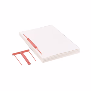 Fastener Capiclass 1 - passo 80 mm - rosso - Favorit - conf. 50 pezzi