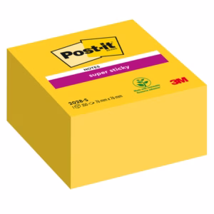 Blocco foglietti Post it® Super Sticky - 2028-S - 76 x 76 mm - giallo oro - 350 fogli - Post it®