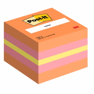 Blocco foglietti Minicubo - 2051-P - 51 x 51 mm - 72 gr - colori assortiti - 400 fogli - Post it®