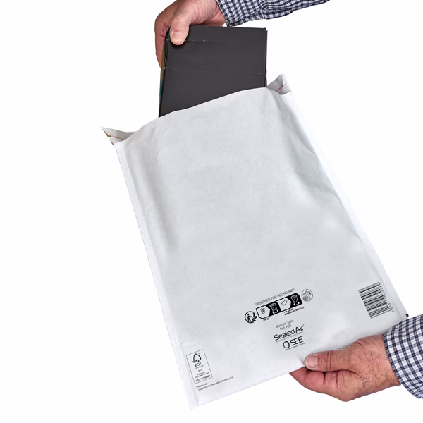 Busta imbottita Mail Lite® - E (22 x 26 cm) - bianco - Sealed Air® - conf. 10 pezzi - immagine 3