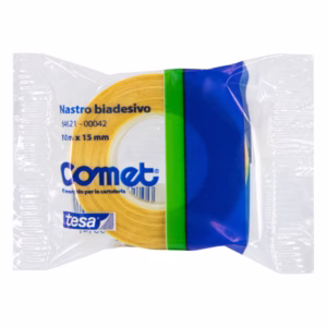 Nastro biadesivo - 1,5 cm x 10 m - trasparente - Comet