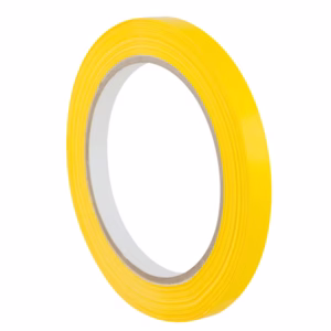 Nastro adesivo 350 - 0,9 cm x 66 m - PVC - giallo - Eurocel