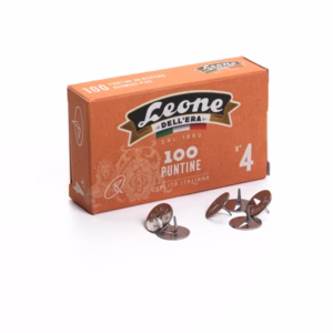 Puntine - n. 4 - acciaio lucido - Leone - conf. 100 pezzi