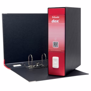 Registratore Dox 1 - dorso 8 cm - commerciale 23x29,7 cm - rosso - Esselte