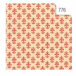 Rotolo Cartarivesto Rex 58 - lavabile - 50 x 500 cm - giglio rosso - Rex Sadoch