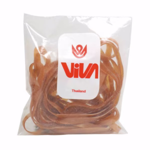 Elastici fettuccia - misure assortite - 80 gr - caucciù - avana - Viva