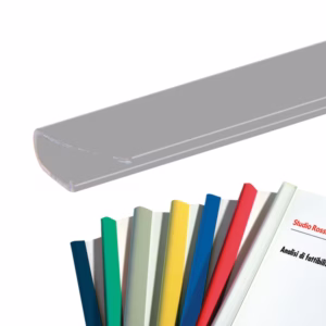 Dorsetti triangolari per rilegatura - 11 mm - grigio - Fellowes - scatola 30 pezzi