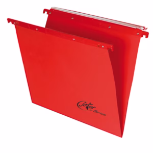 Cartella sospesa Joker - cassetto - interasse 39 cm - fondo V - 37x25 cm - rosso - Bertesi