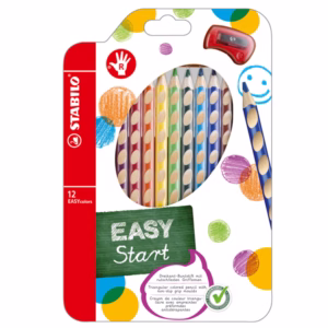 Pastelli colorati Easycolors - diametro mina 4,20 mm - per destrorsi - colori assortiti - Stabilo - astuccio 12 pezzi
