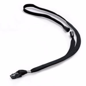 Cordoncino per portabadge - 44 x 1 cm - tessuto - nero - Durable - conf. 10 pezzi