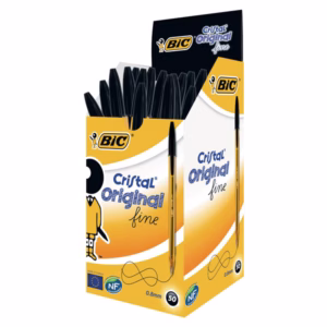 Penna sfera Cristal® - punta fine 0,8 mm - nero - Bic - conf. 50 pezzi