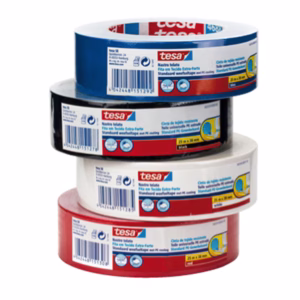 Nastro adesivo telato - 3,8 cm x 25 m - nero - Tesa