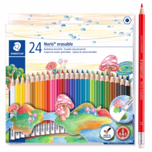 Pastelli colorati Noris cancellabile 144 50 - cancellabili - colori assortiti  - Staedtler - astuccio 24 pezzi