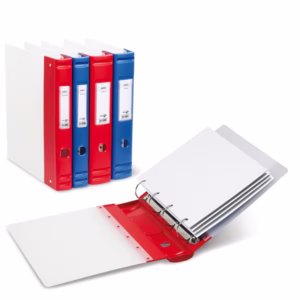 Raccoglitore Ares - 4 anelli a D 30 mm - dorso 4 cm - 22x30 cm - PPL rigido - blu - Sei Rota