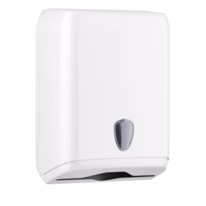 Dispenser asciugamani piegati - 28x13,7x37,5 cm - plastica - bianco - Mar Plast