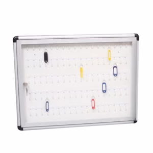 Bacheca murale portachiavi - 45 x 60 cm - 90 posti chiave - Metalplus