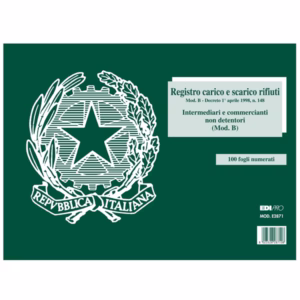 Blocco carico/scarico rifiuti non detentori (Mod. B) - 22,5 x 29,7cm - 100pg - numerate - Edipro