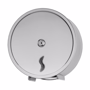 Distributore di carta igienica in rotoli Mini Jumbo da 200 mt - 26x12,7x26,5 cm - acciaio inox - Medial International