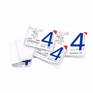 Blocco Pigna2 - 240x330mm - 4 angoli - 20fg - 110gr - liscio - Pigna