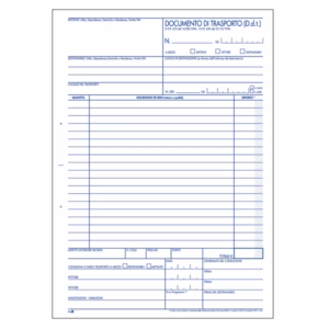 Blocco DDT - 225 x 297mm - 50 x 3 copie - BM