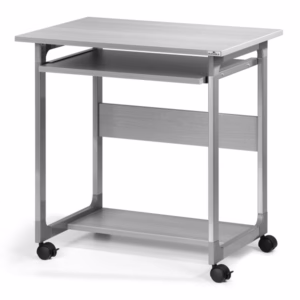 Pc Workstation System 75 FH - con ruote - 3 ripiani - 75 x 53,4 x 77 cm - grigio - Durable