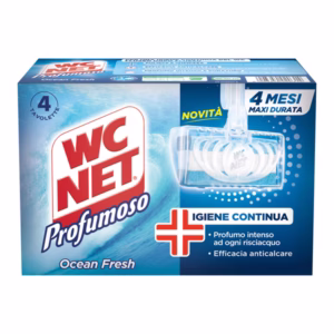 Tavoletta Profumoso Ocean Fresh - WC Net - 4 gabbiette da 34 gr