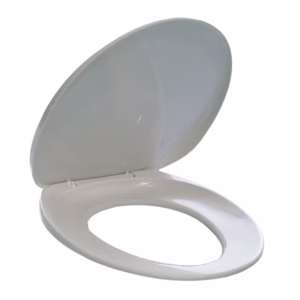 Sedile per WC - universale - PPL - distanza fori da 8,5 a 17,5 cm - bianco - Durable