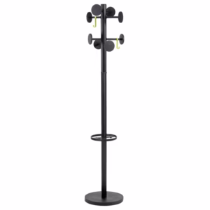 Appendiabiti Stand3 - 8 posti - 175 x 37 cm - nero - Alba