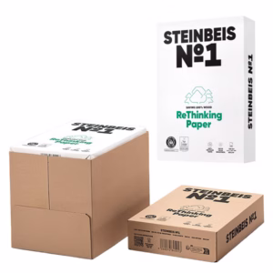 Carta riciclata al 100% senza legno - A4 - 80 gr - bianco - Steinbeis - conf. 500 fogli