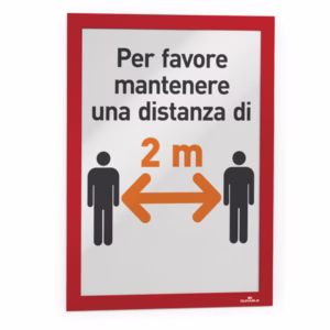 Cornice espositiva Duraframe® - A4 - 21 x 29,7 cm - rosso - Durable