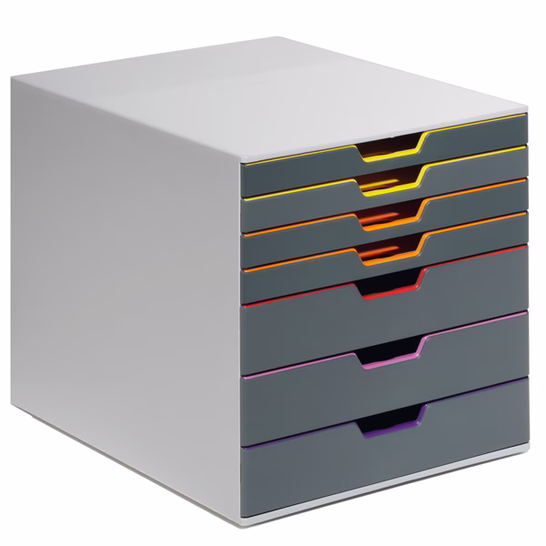 Cassettiera Varicolor® - 28 x 35,6 x 29,2 cm - 7 cassetti - Durable - immagine 2