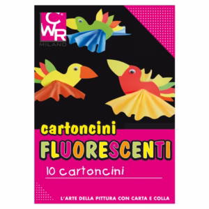 Cartelli fluo - senza scritte - 35x50 cm - 260 gr - colori assortiti - CWR - conf. 10 pezzi