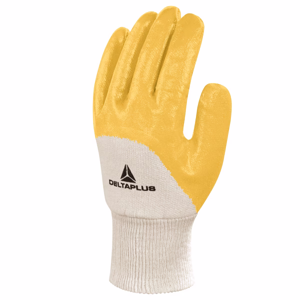 Guanti da lavoro pesante NI015 - nitrile leggero - taglia 09 - giallo - Deltaplus - immagine 2