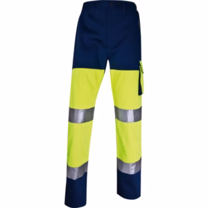 Pantalone alta visibilità PHPA2 - sargia/poliestere/cotone - taglia L - giallo fluo - Deltaplus