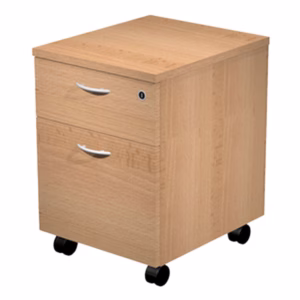 Cassettiera Easy - 1 cassetto + 1 classificatore - con ruote - 41,8 x 52 x 59,5 cm - faggio - Artexport