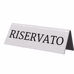 Targhetta RISERVATO per tavoli - Securit - set 5 pezzi