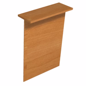 Sopralzo reception per scrivanie Easy - 80 x 30 x 115 cm - noce chiaro - Artexport