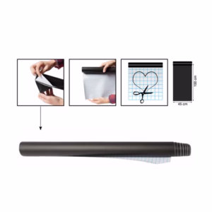 Lavagna adesiva in rotolo - 100 x 45 cm - nero - Securit