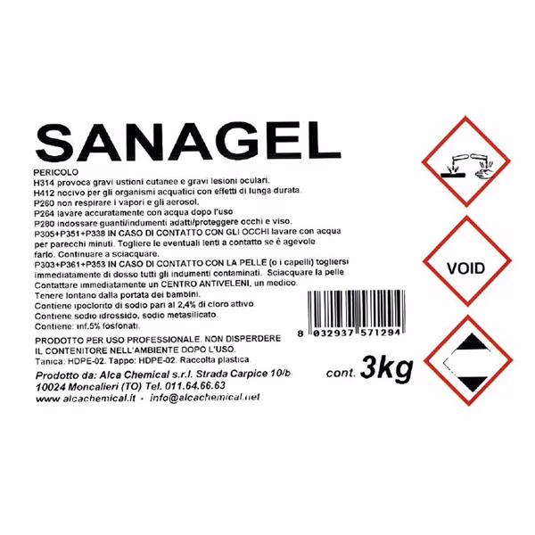 Detergente sanificante Sanagel - Alca - tanica da 3 kg - immagine 2