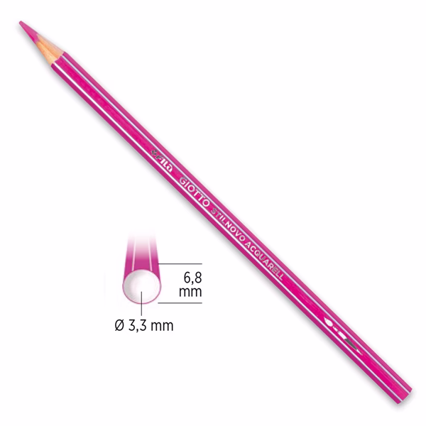 Pastelli colorati Stilnovo Acquarell - diametro mina 3,3 mm - Giotto - astuccio 12 pezzi - immagine 2