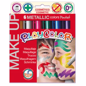 Tempera solida Make Up - cosmetica - Instant - astuccio 6 colori metallic