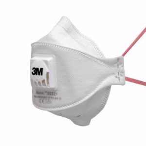 Mascherina Aura™ 9332+ FFP3 - con valvola - monouso - 3M - conf. 10 pezzi (imbustati singolarmente)