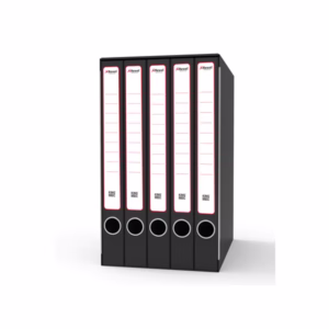 Gruppo registratori Sestetto - con 6 cartelle ad anelli - 25,5x34,5 cm - dorso 23 cm - grigio - Rexel