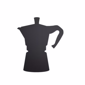 Lavagna da parete Silhouette - 30 x 50 cm - forma moka - nero - Securit