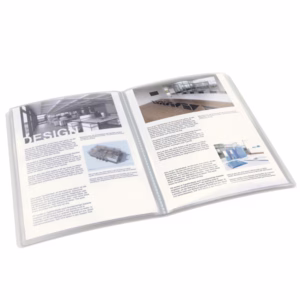 Portalistini personalizzabile - 22x30 cm - 40 buste antiriflesso - trasparente - Esselte