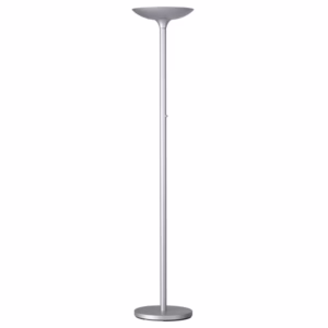 Lampada da terra Varialux - a led - base diametro 34 cm - H 180 cm - 23 W - grigio metal - Unilux
